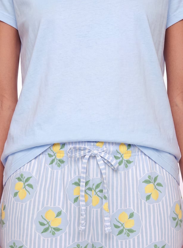 Women Printed PJ Set