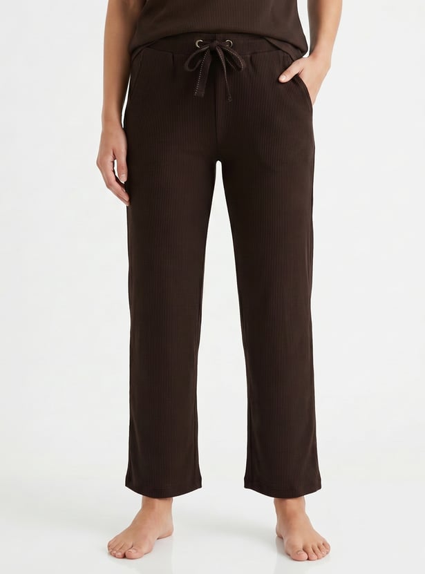Women Solid PJ Set