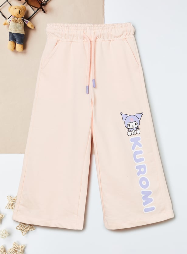 Girls Kuromi Print Trousers Set