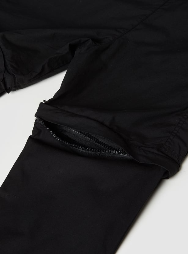 Boys Solid Convertible Trousers