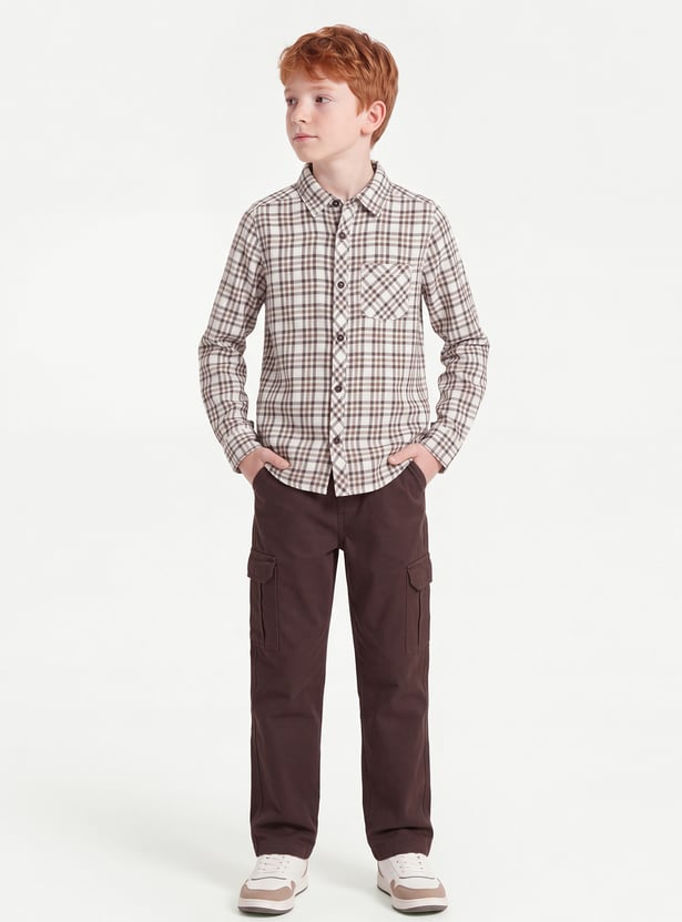 Boys Flannel Checked Shirt