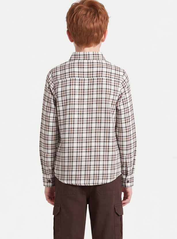 Boys Flannel Checked Shirt