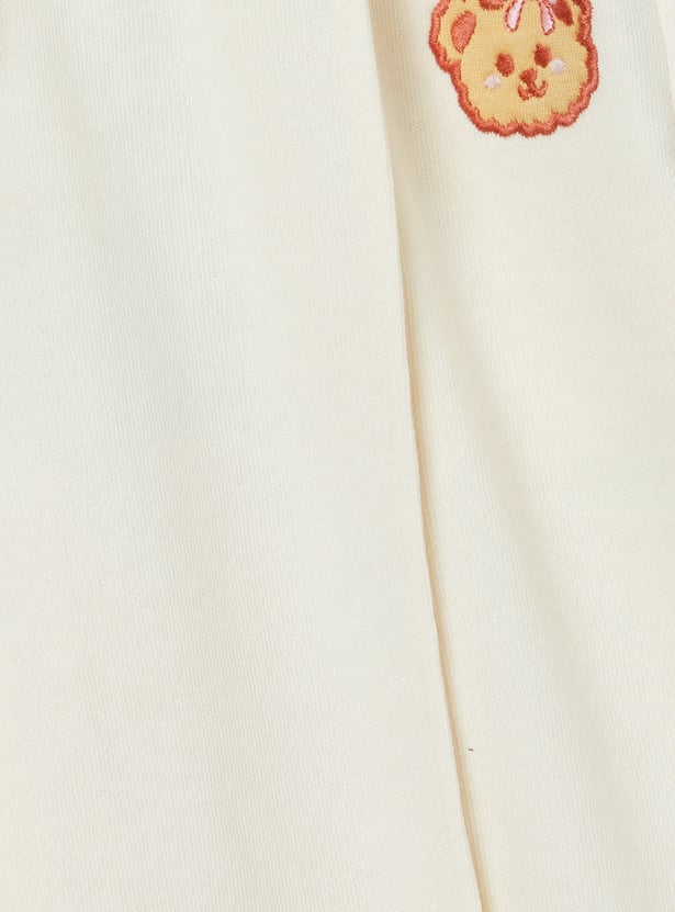 Girls Embroidered Track Pants