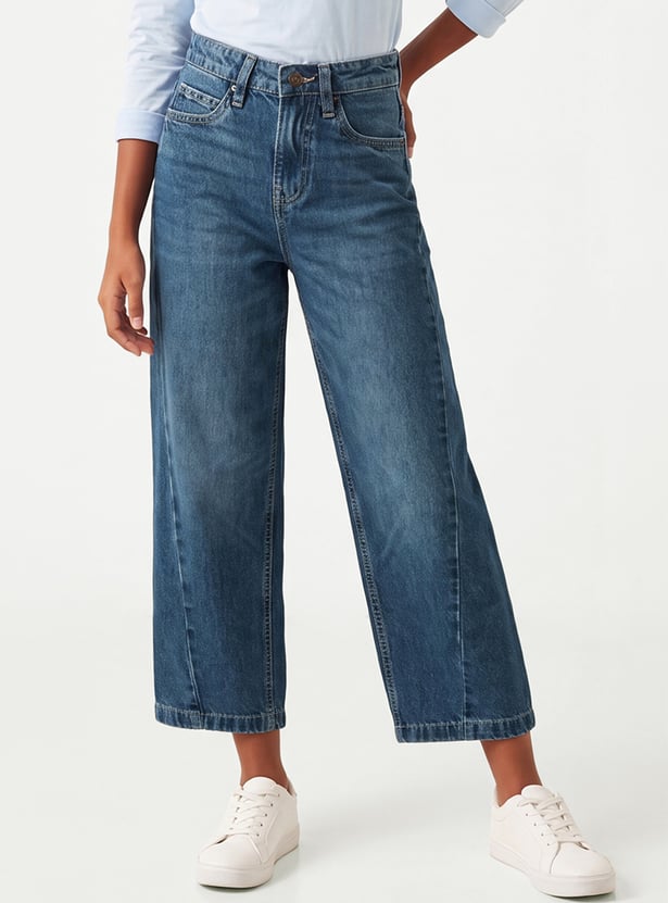 Girls Solid Jeans