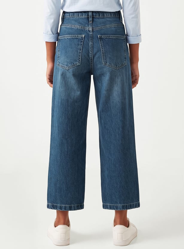 Girls Solid Jeans