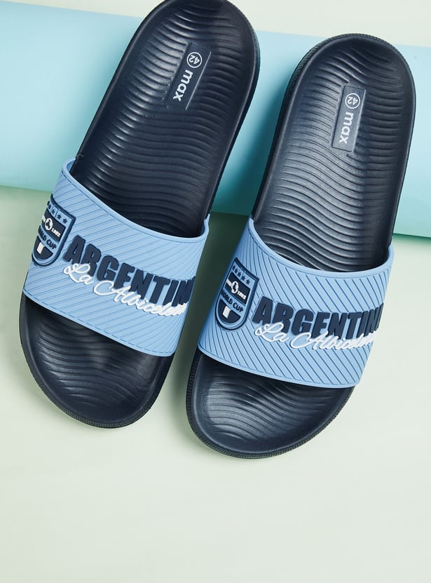 Men Argentina Printed Sliders