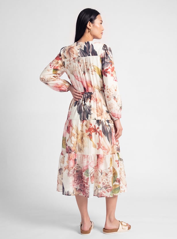 Women Printed Tiered Dress