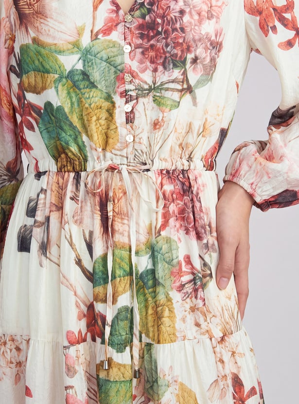 Women Printed Tiered Dress