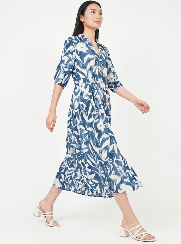Women Printed Midi Dress