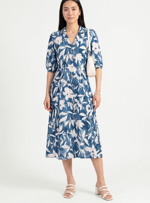 Women Printed Midi Dress