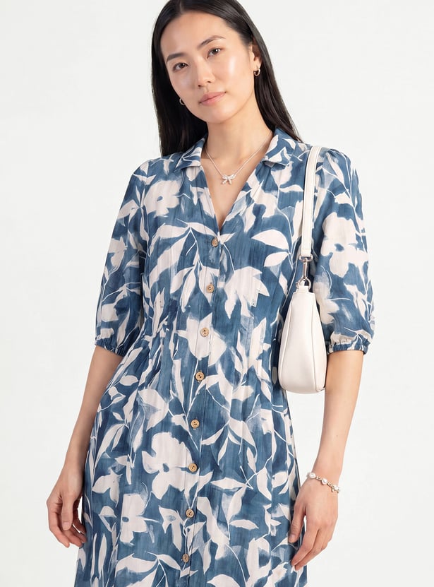 Women Printed Midi Dress
