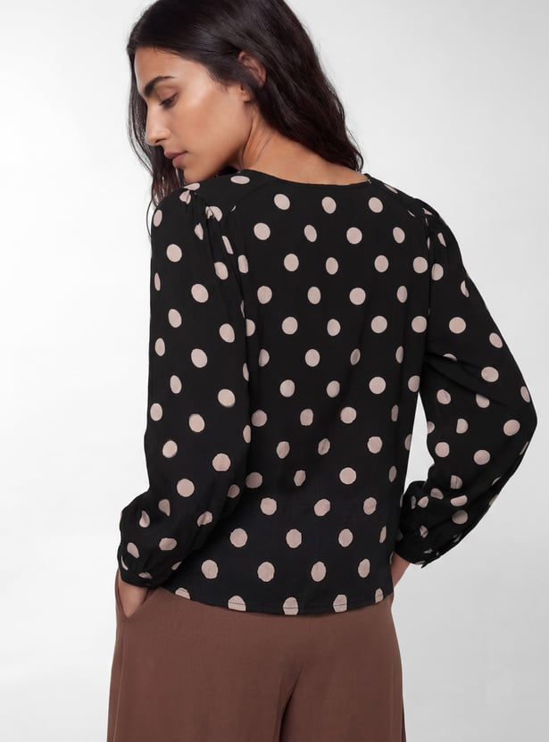 Women Polka Dots Top