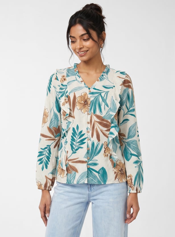 Women Floral Print Top