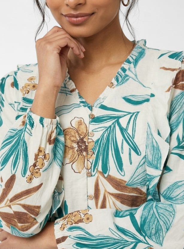 Women Floral Print Top