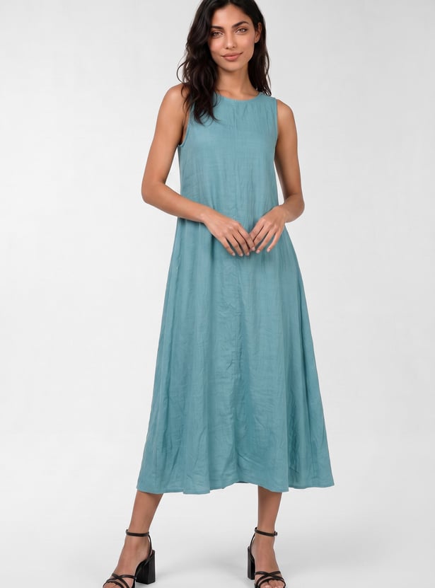 Women A-Line Midi Dress