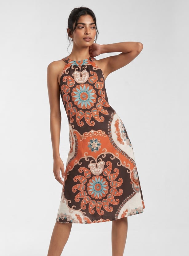Women Printed Midi Dress
