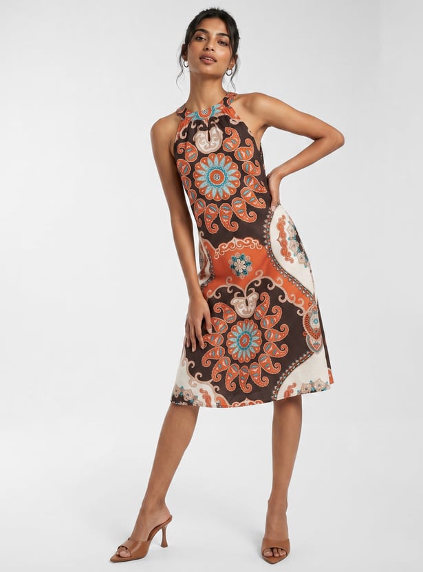 Women Printed Midi Dress