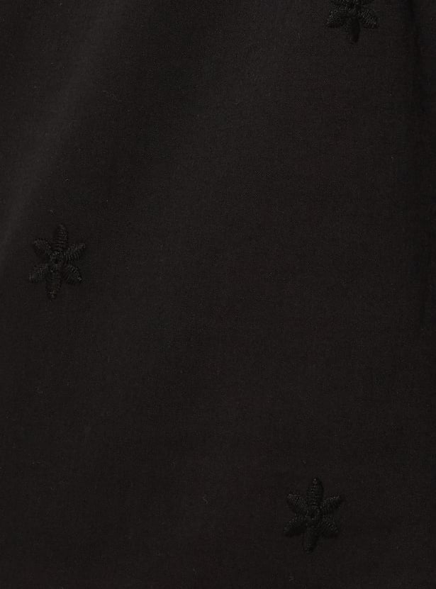 Women Floral Applique Palazzos