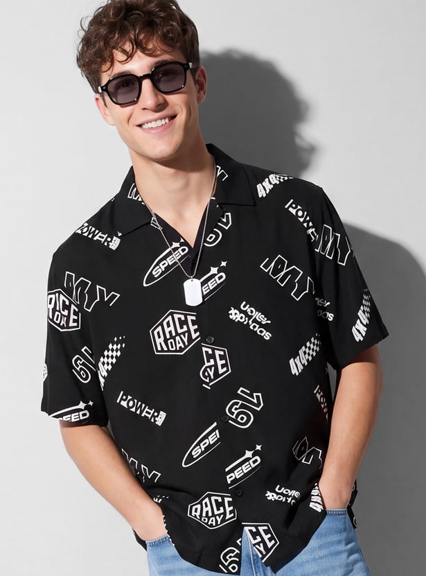 URB_N Men Printed Shirt