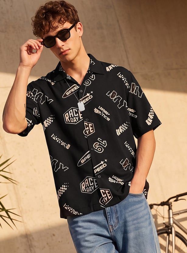 URB_N Men Printed Shirt