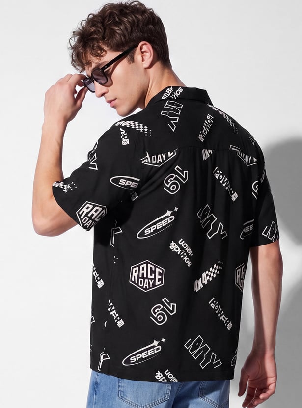 URB_N Men Printed Shirt
