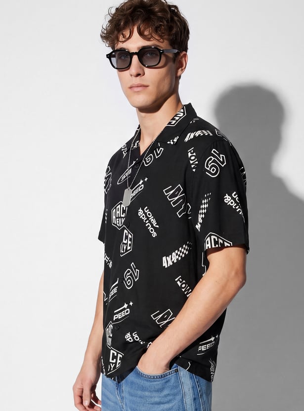 URB_N Men Printed Shirt