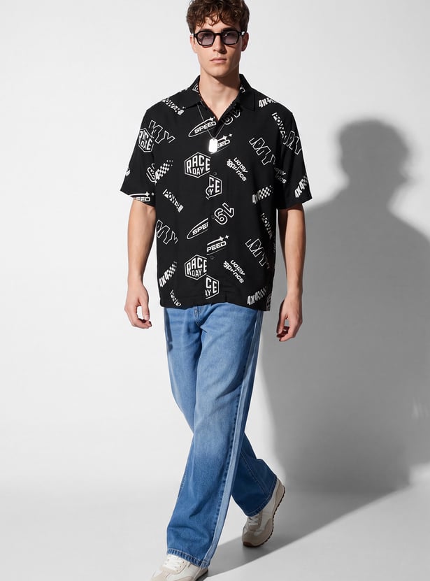 URB_N Men Printed Shirt