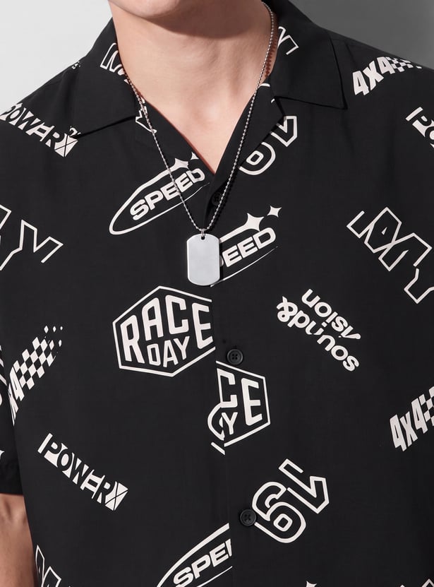 URB_N Men Printed Shirt