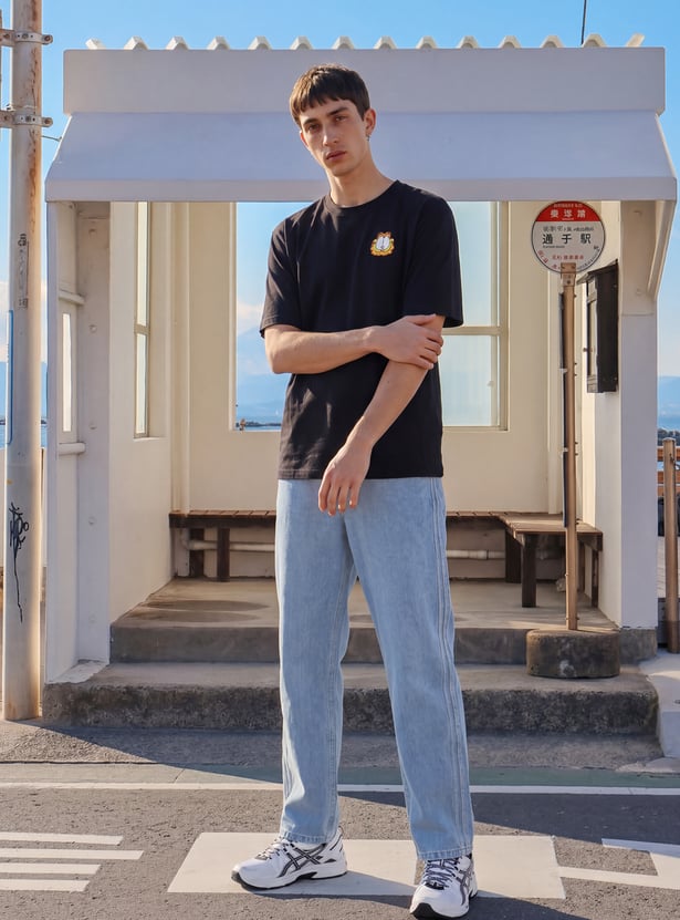 URB_N Men Mid-Rise Loose Trousers