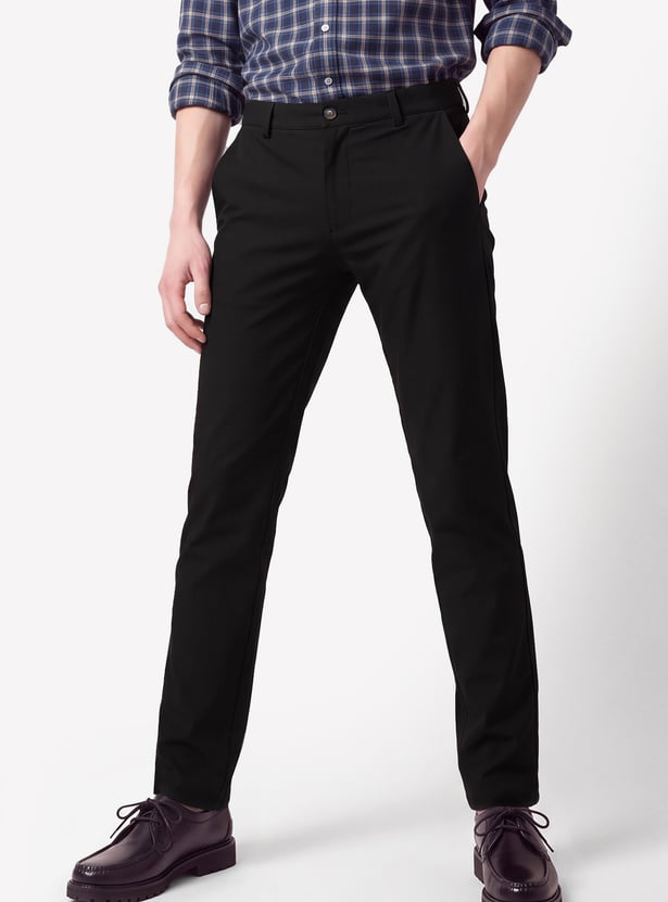 Men Solid Trousers