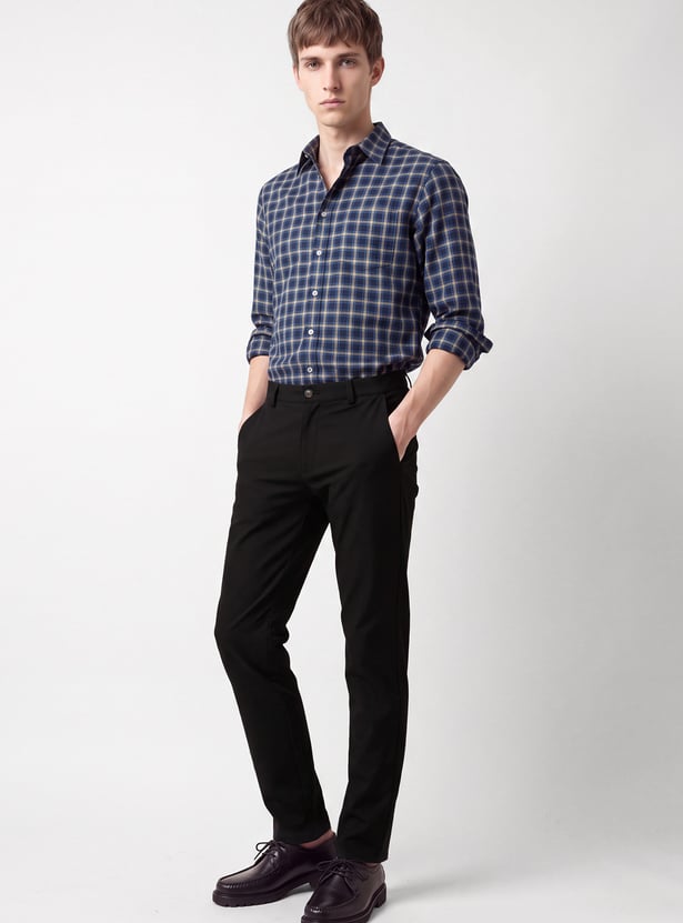 Men Solid Trousers
