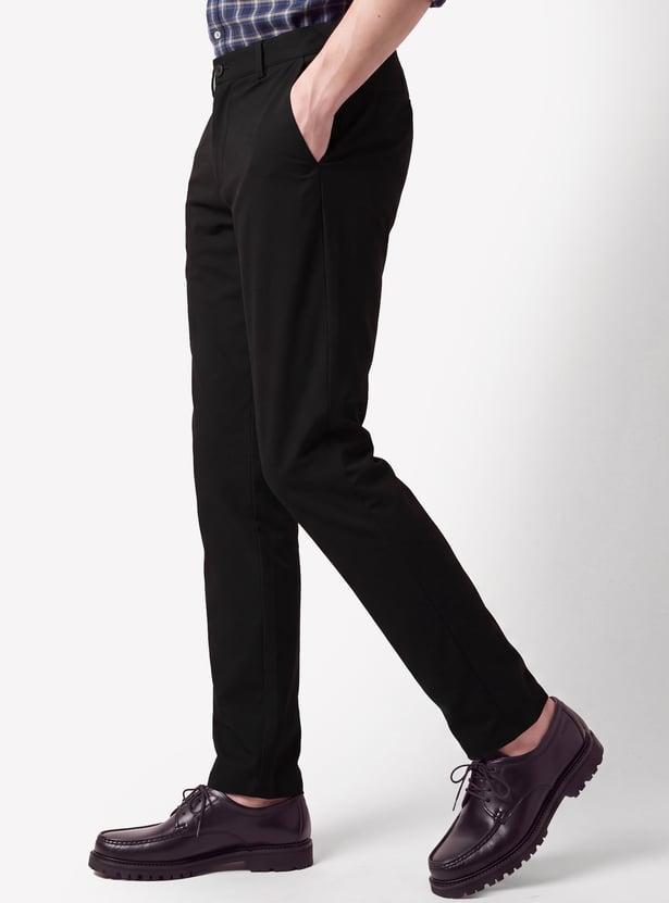 Men Solid Trousers