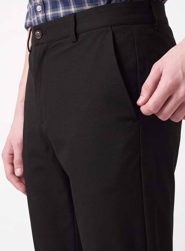 Men Solid Trousers