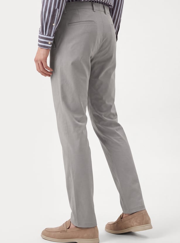 Men Solid Trousers