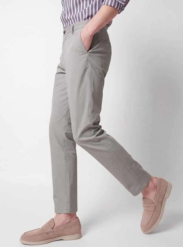 Men Solid Trousers