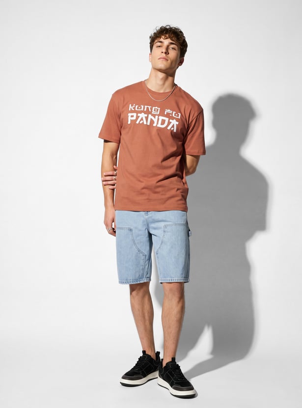 URB_N Men Oversized Kung Fu Panda T-shirt