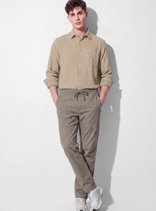 URB_N Men Textured Shirt