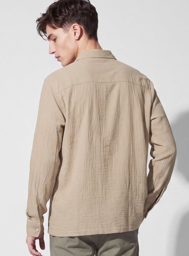 URB_N Men Textured Shirt
