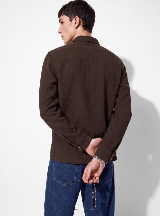 URB_N Men Textured Shirt
