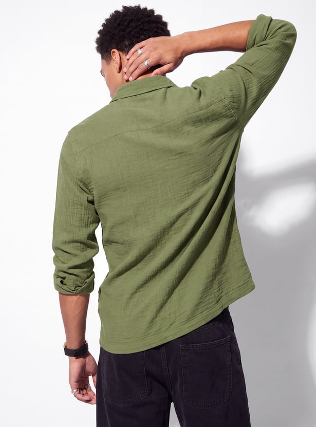 URB_N Men Textured Shirt