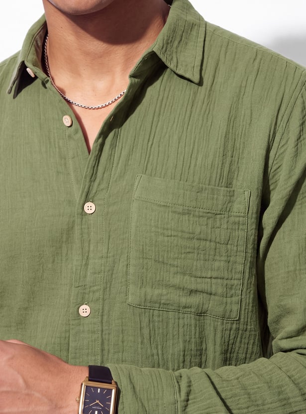 URB_N Men Textured Shirt