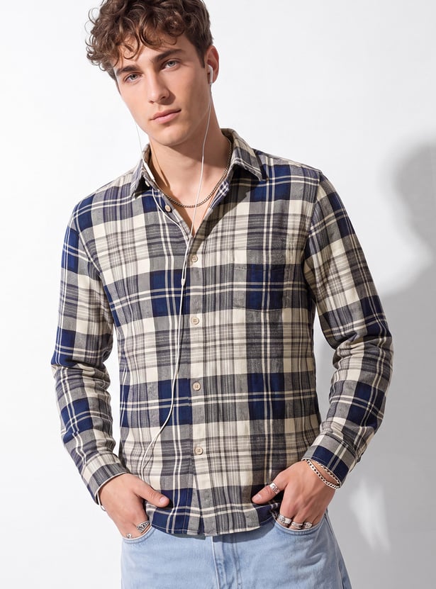 URB_N Men Checked Shirt