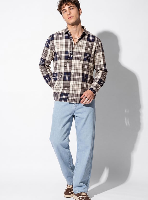 URB_N Men Checked Shirt