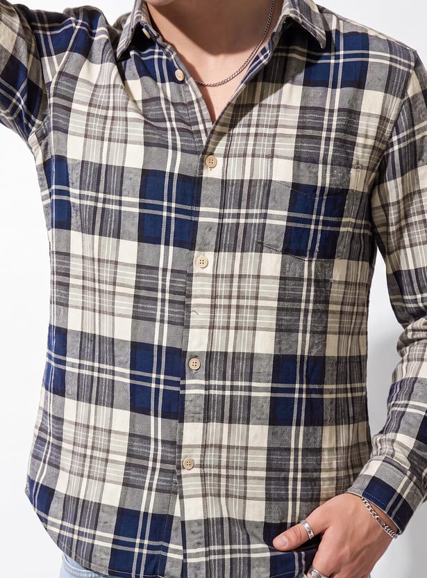 URB_N Men Checked Shirt