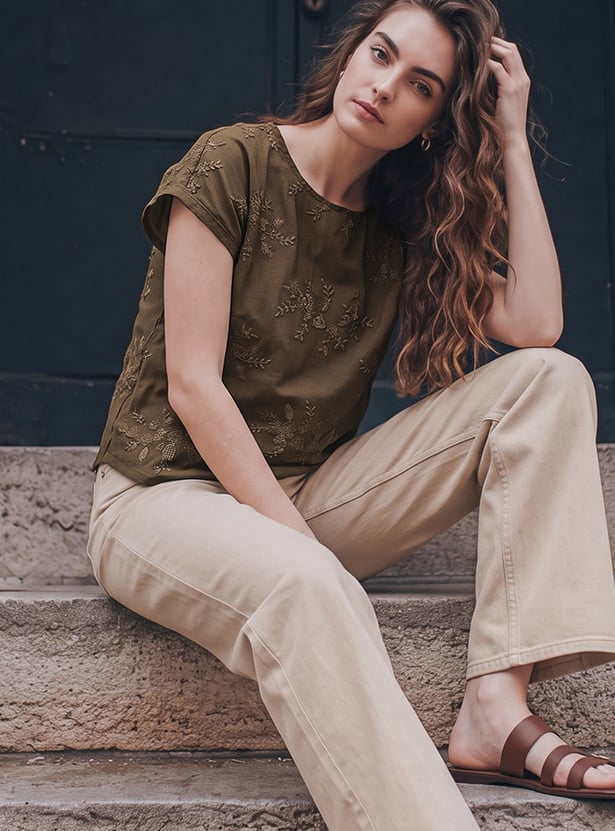 Women Embroidered Top