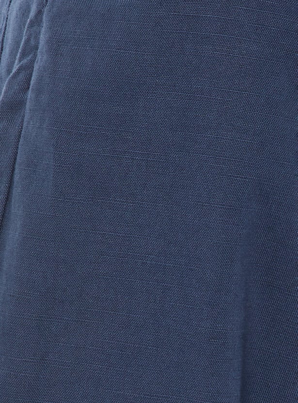 Men Solid Regular Fit Trousers