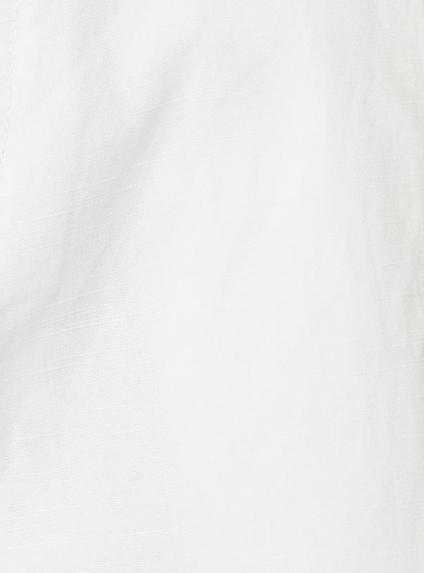 Men Solid Regular Fit Trousers