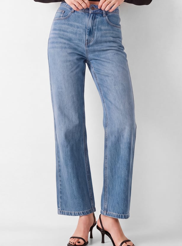 Women High-Rise Wide-Leg Jeans