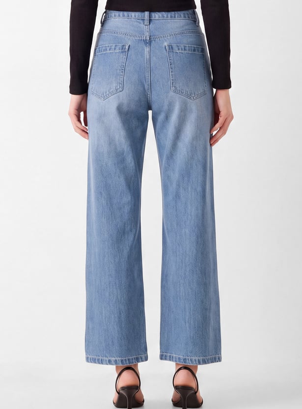 Women High-Rise Wide-Leg Jeans