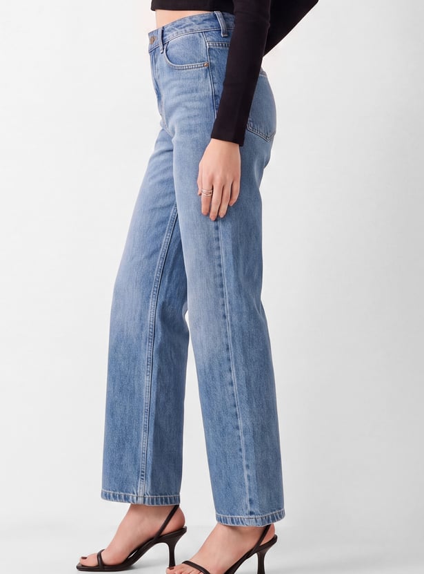 Women High-Rise Wide-Leg Jeans